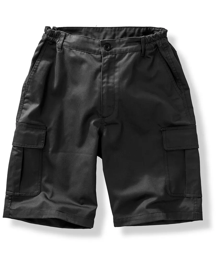 Recycled work-guard utility shorts – Black