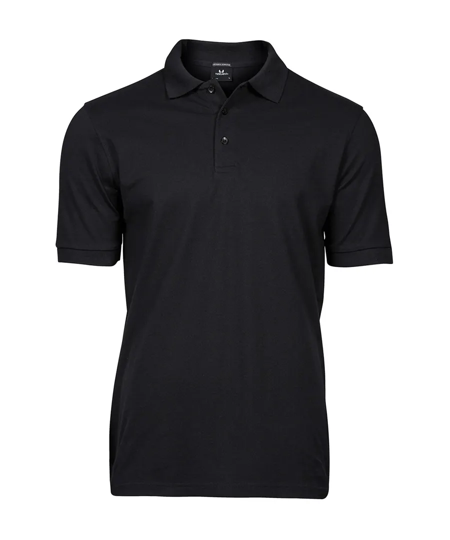 Luxury stretch polo (1405) – Black