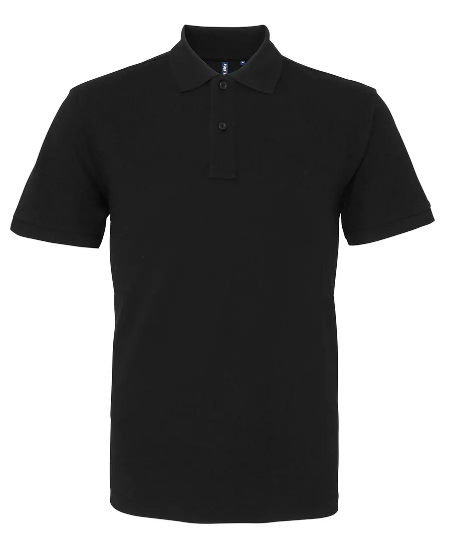 Men's organic polo – Black