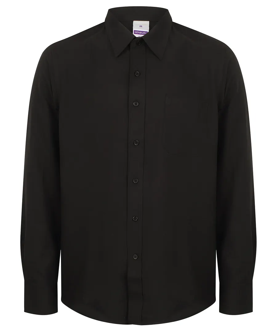 Wicking antibacterial long sleeve shirt – Black