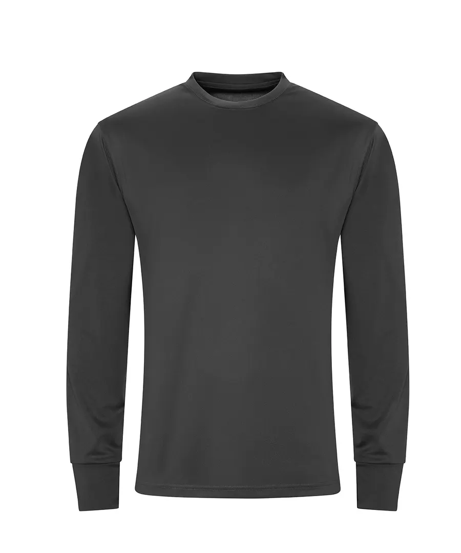 Long sleeve active T – Charcoal