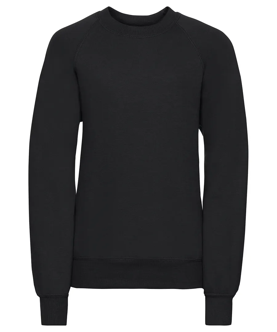 Kids raglan sleeve sweatshirt – Black