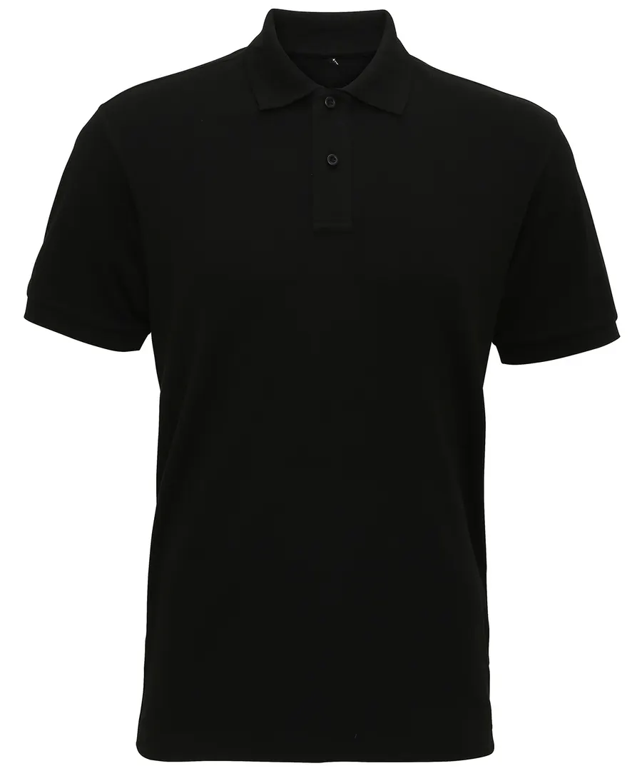 Men's super smooth knit polo – Black