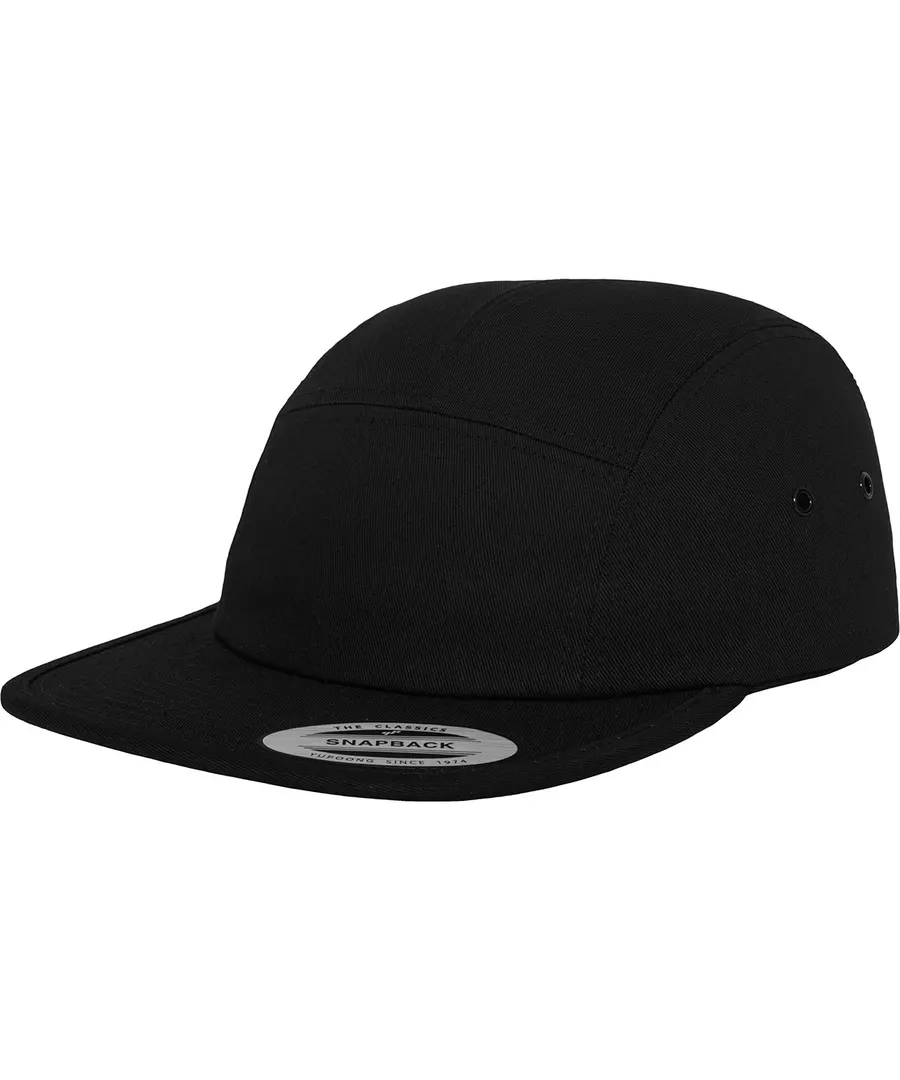 Classic 5-panel jockey cap (7005) – Black