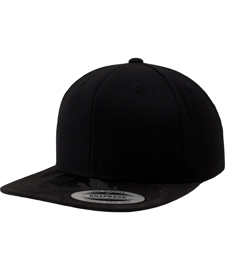 Camo visor snapback (6089CV) – Black Camo