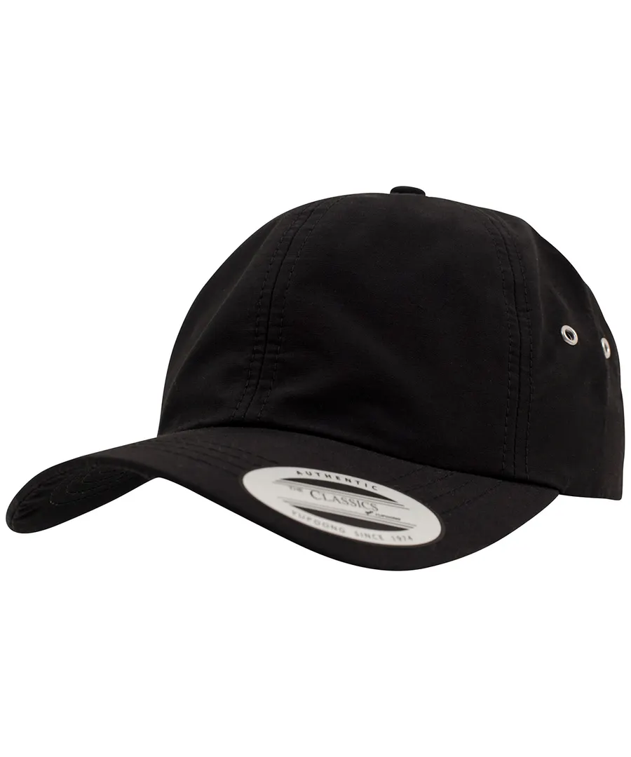 Low-profile water-repellent cap (6245WR) – Black