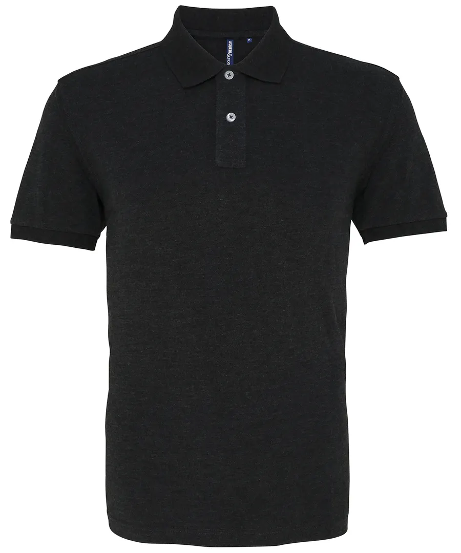 The Asquith & Fox polo – Heather Black