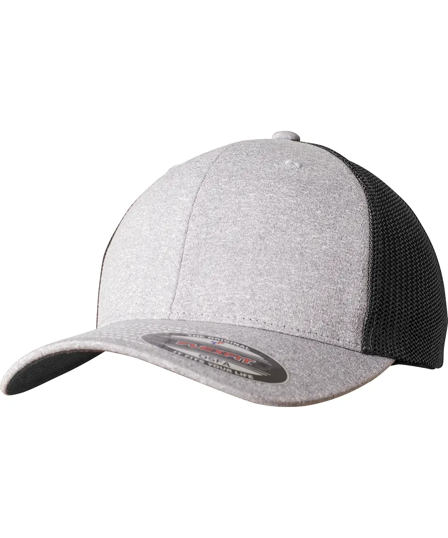 Flexfit melange mesh (6311) – Heather/Black