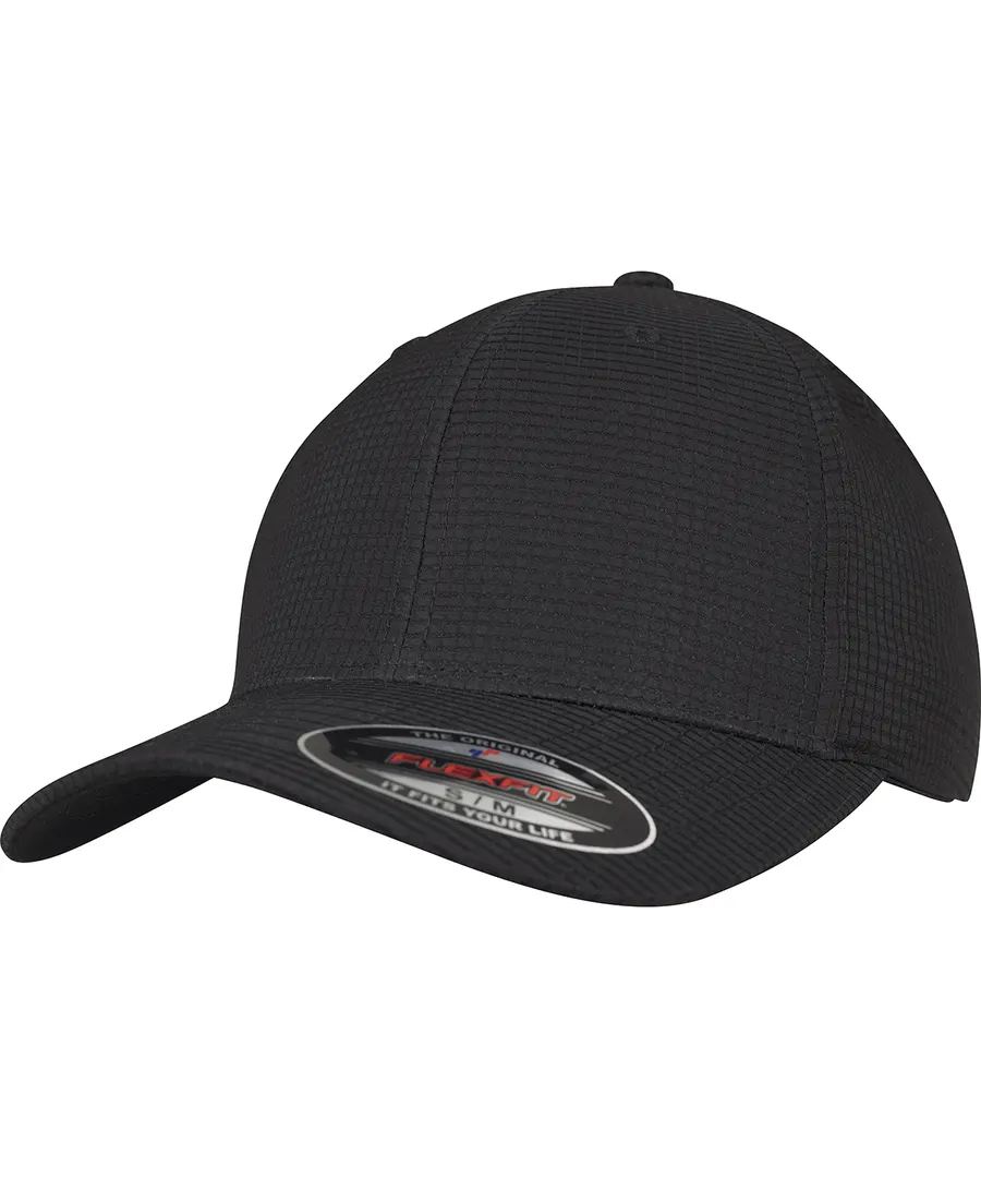 Flexfit hydro-grid stretch cap (6587) – Black