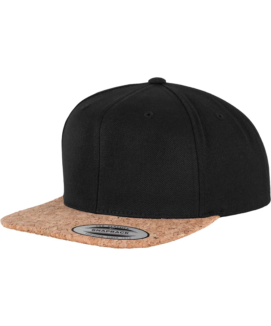Cork snapback (6089CO) – Black