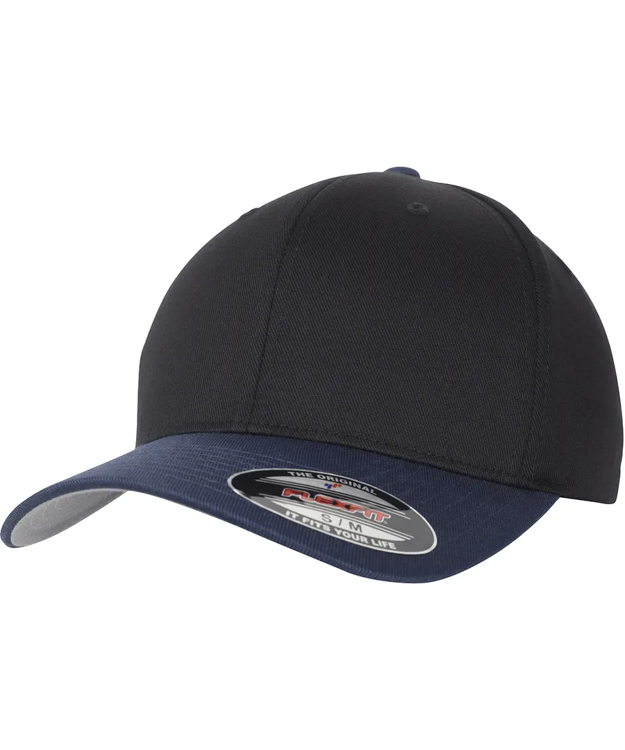 Flexfit woolly combed 2-tone (6277T) – Black/Navy