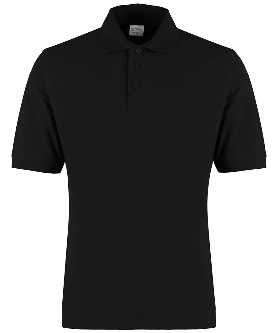 Classic fit cotton Klassic Superwash® 60° polo – Black