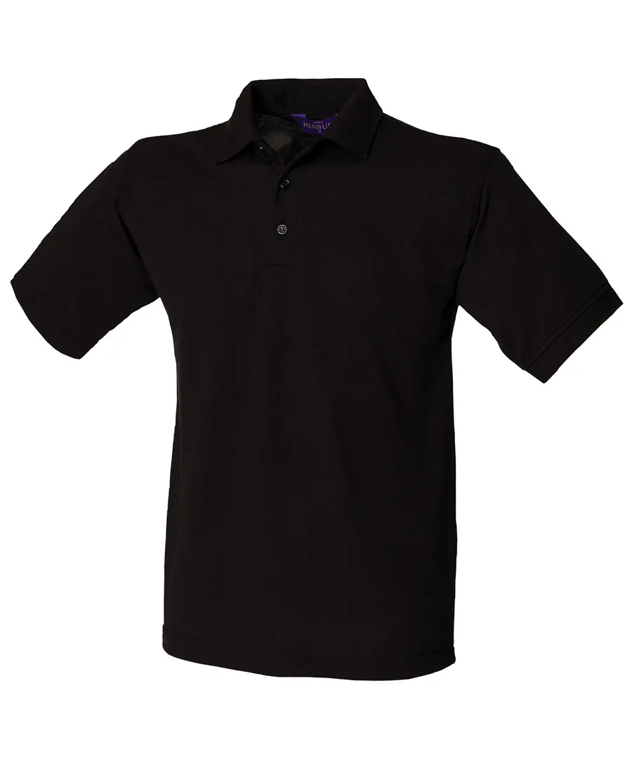 65/35 Classic piqué polo shirt – Black