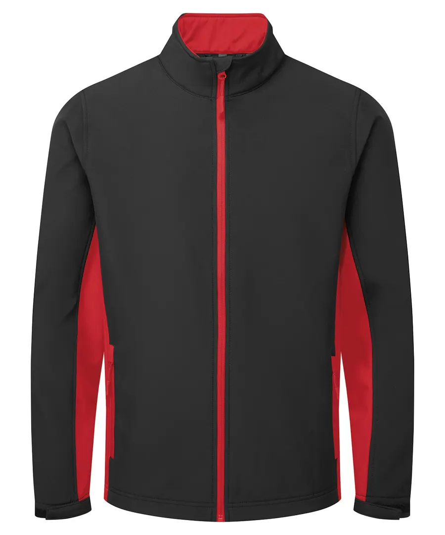 Windchecker® printable and recycled softshell jacket – Black/Classic Red