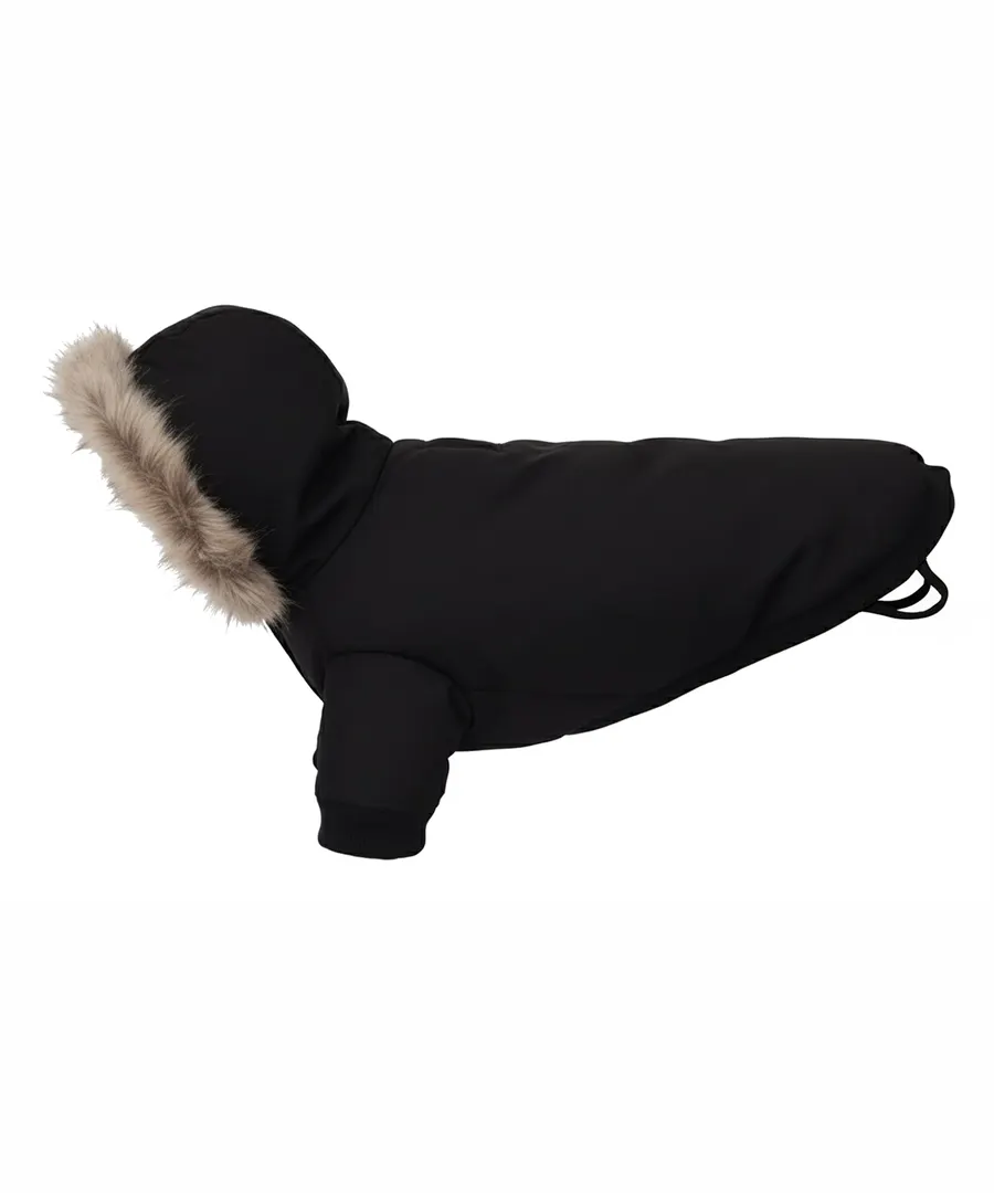 Dog’s parka jacket – Black