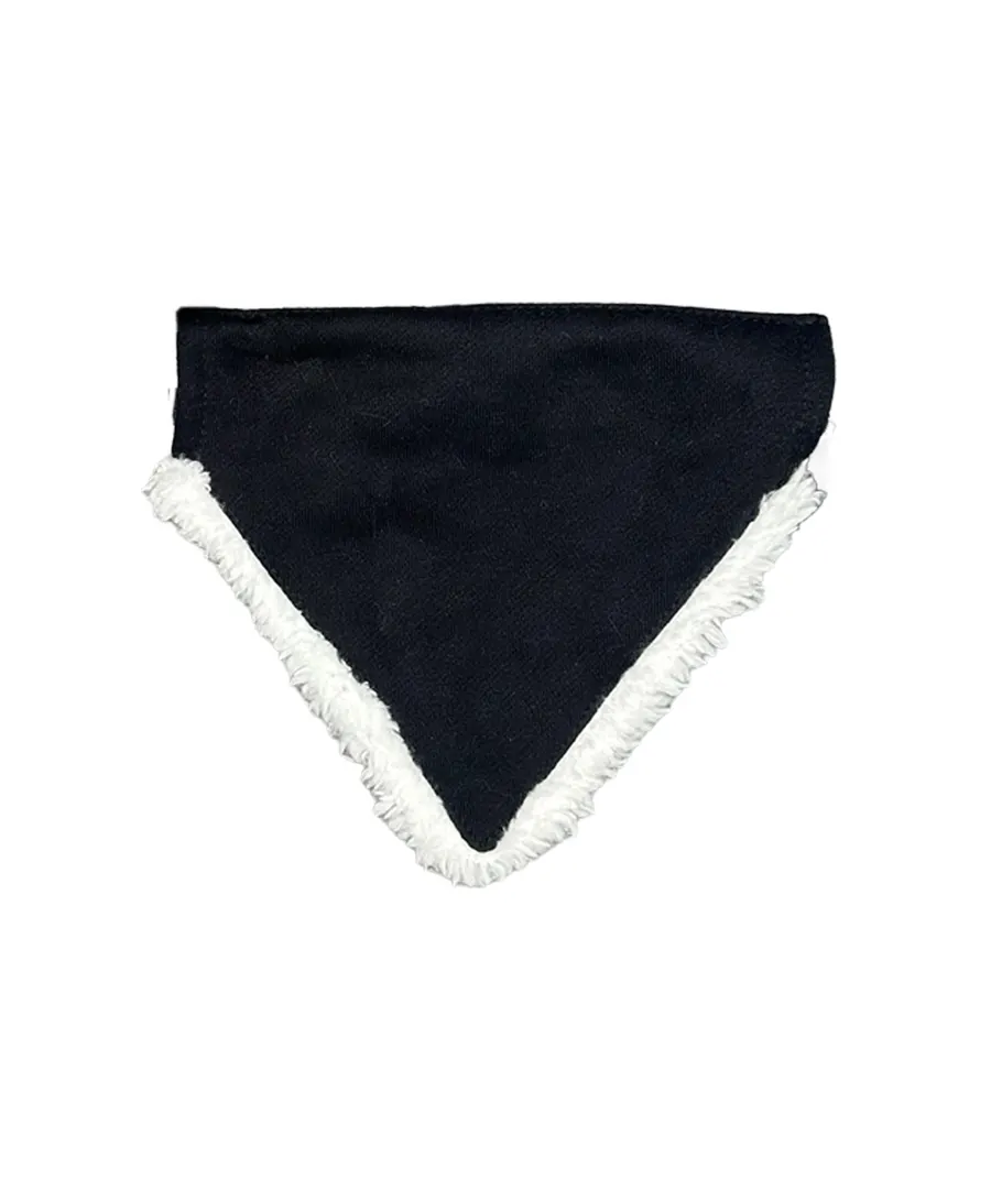 Dog’s Christmas bandana – Black/White