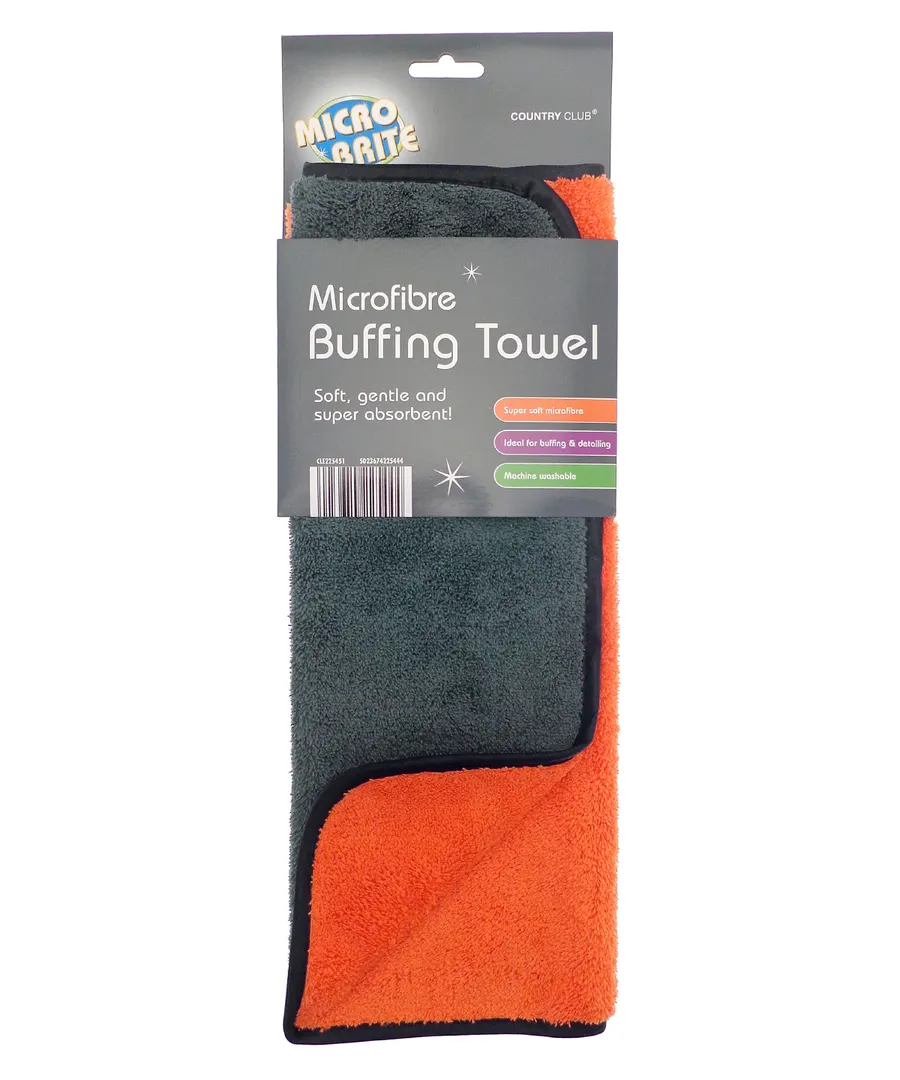 Buffing towel – Grey/Orange