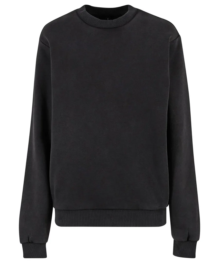 Women’s vintage heavy crew neck – Black