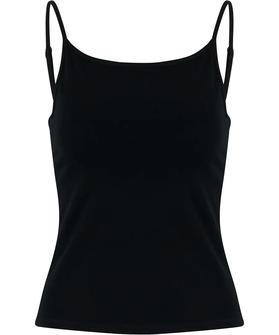 Women’s stretch Jersey short slim top – Black