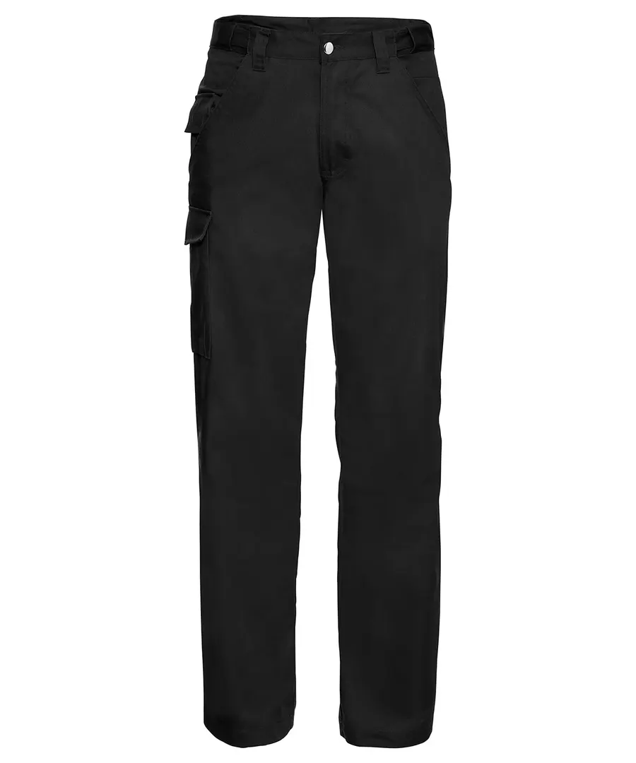 Polycotton twill workwear trousers – Black