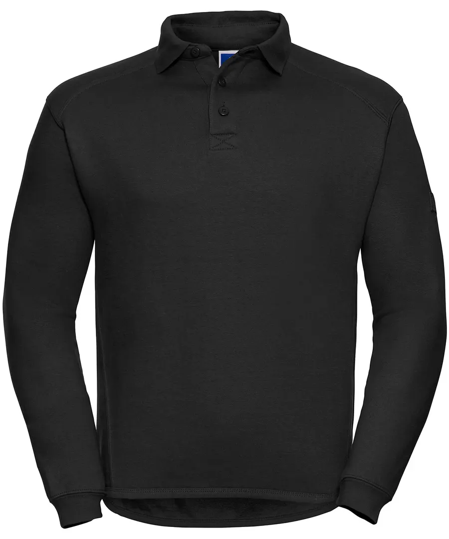 Heavy-duty collar sweatshirt – Black