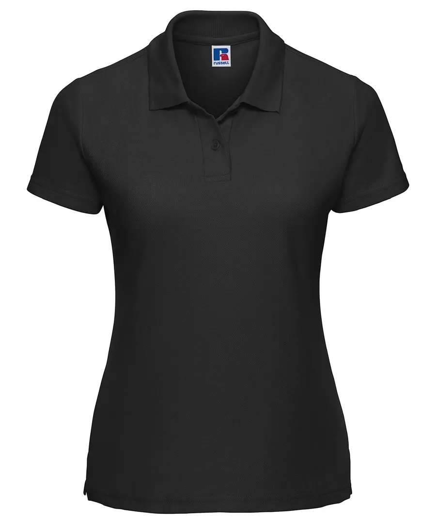 Women's classic polycotton polo – Black