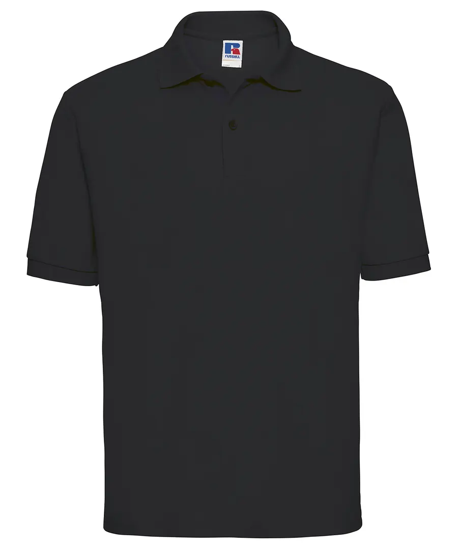 Classic polycotton polo – Black*†