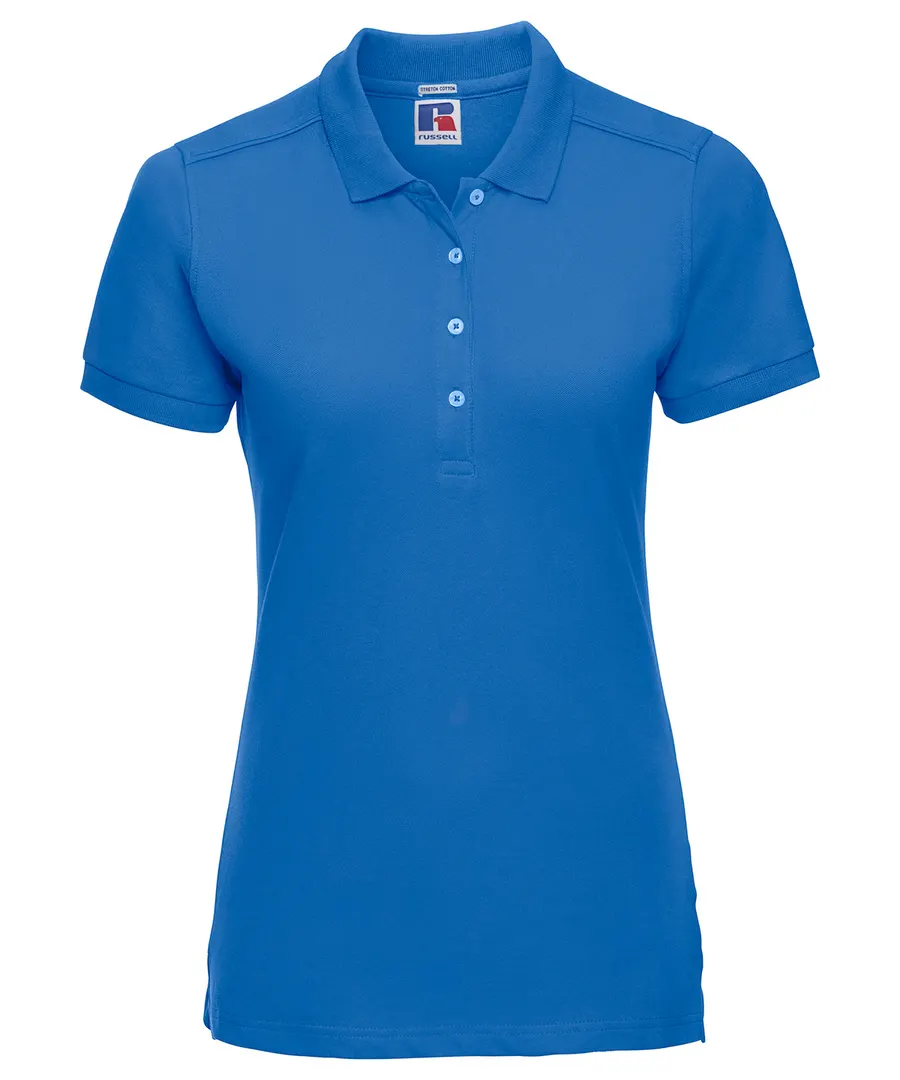 Women's stretch polo – Azure Blue
