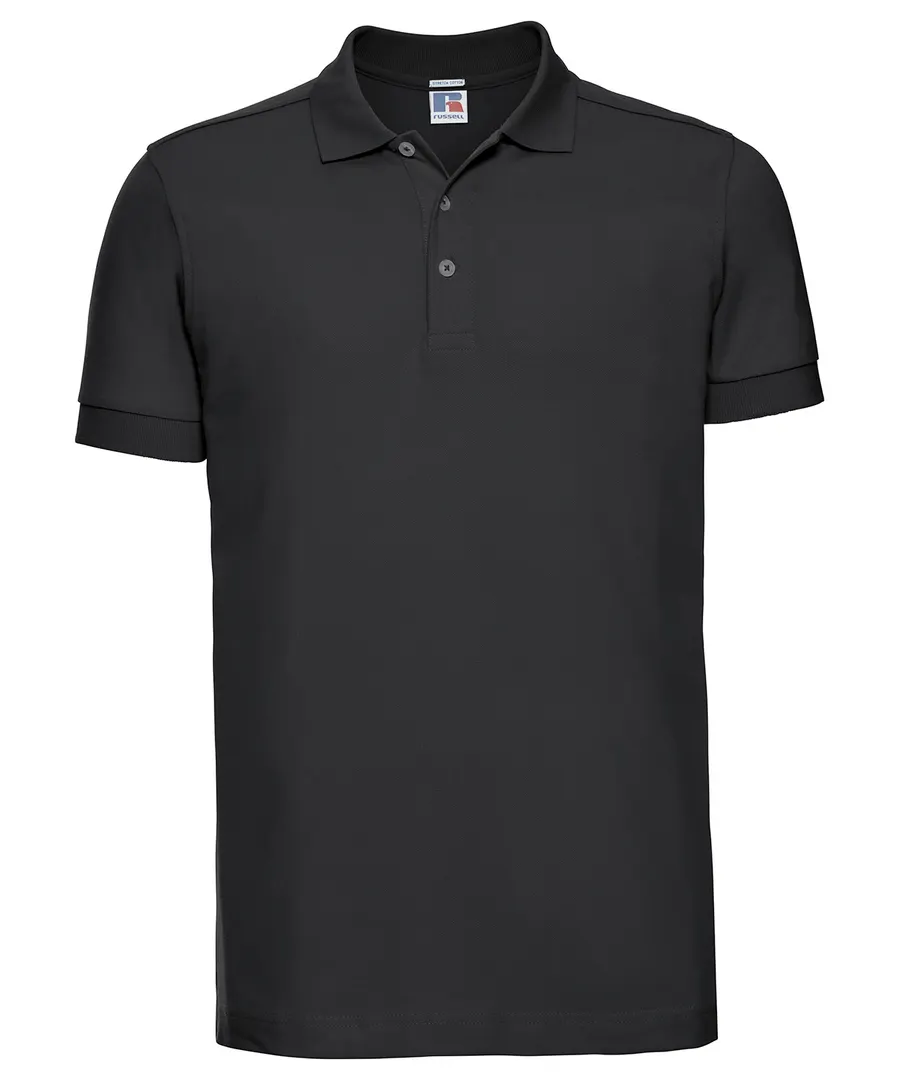 Stretch polo – Black
