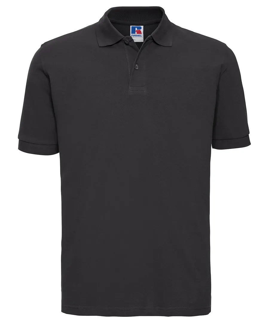 Classic cotton piqué polo – Black