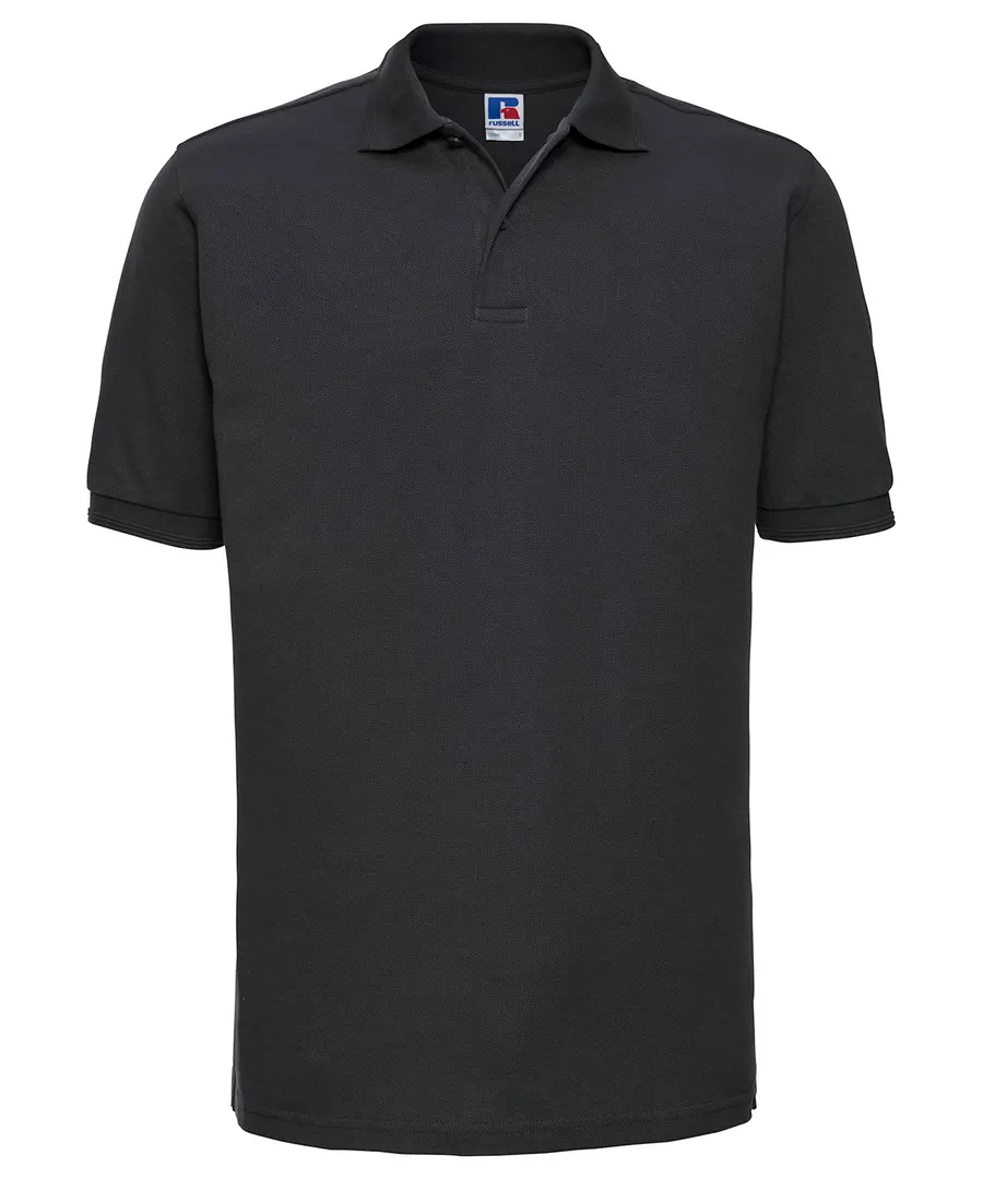 Hard-wearing 60°C wash polo – Black