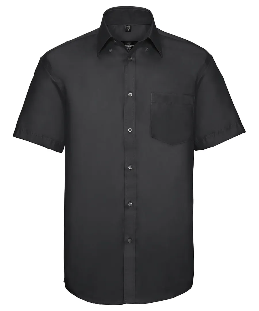 Short sleeve ultimate non-iron shirt – Black