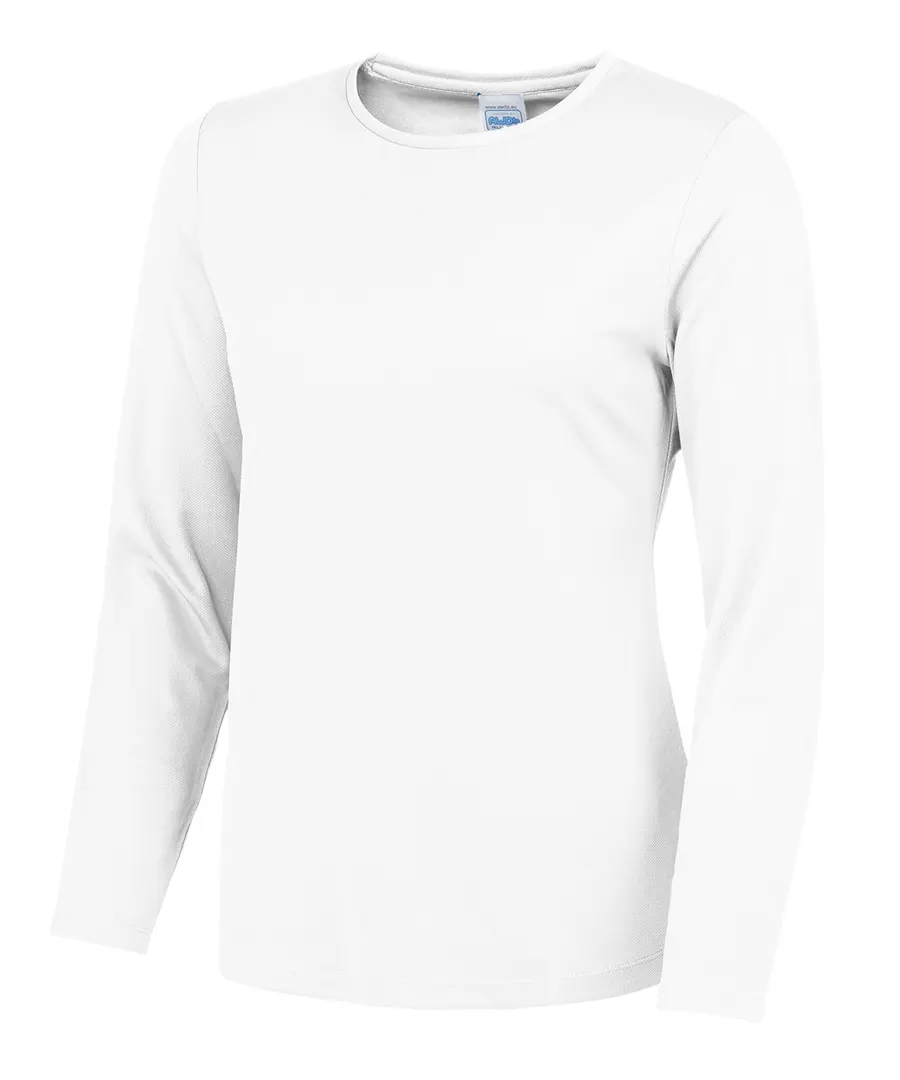 Women's long sleeve cool T – Arctic White