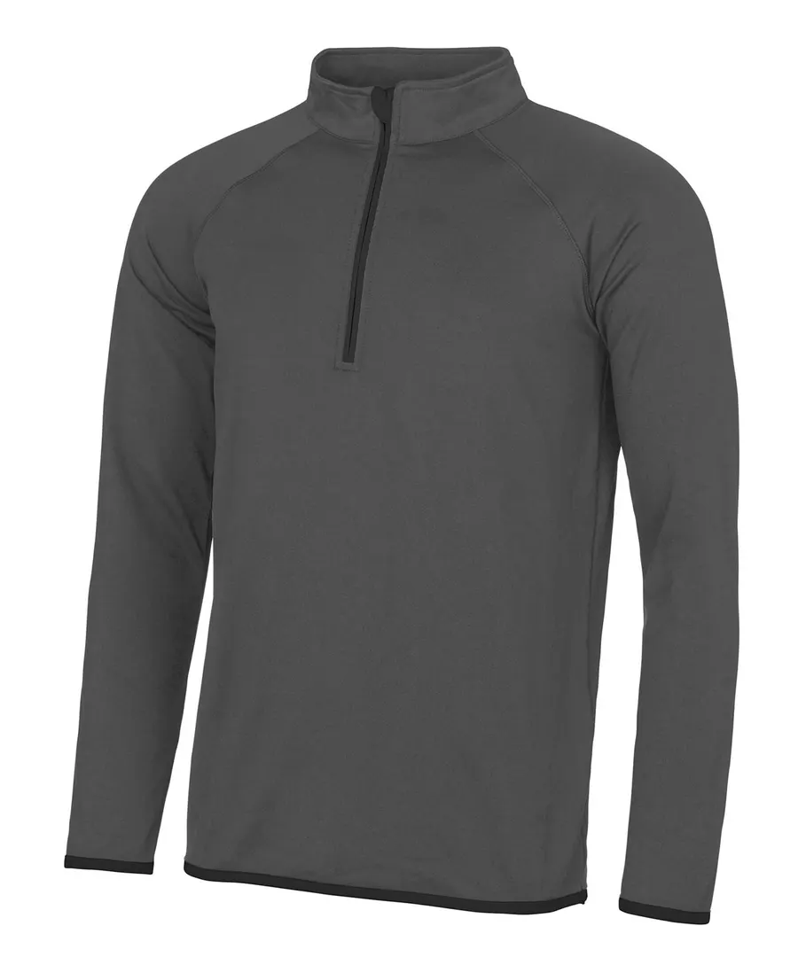 Cool ½ zip sweatshirt – Charcoal/Jet Black