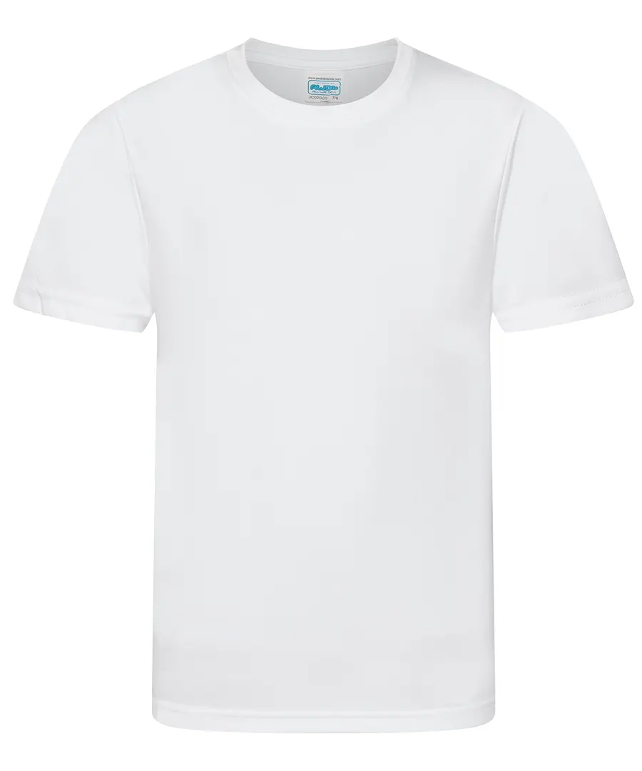 Kids cool smooth T – Arctic White