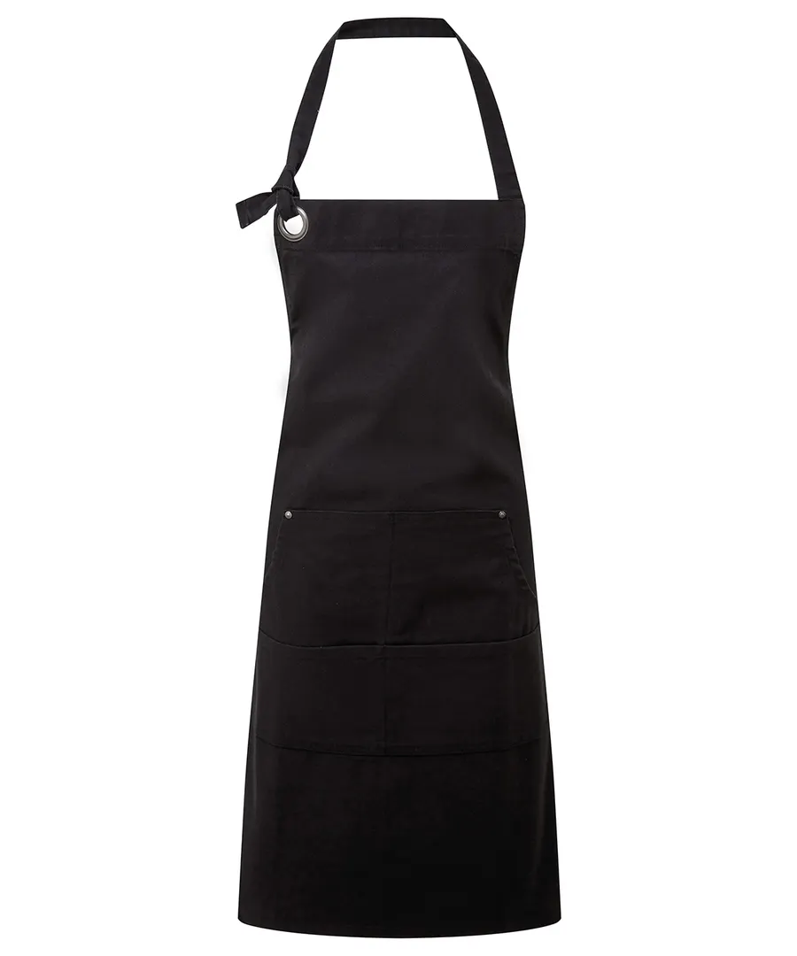 Calibre heavy cotton canvas pocket apron – Black