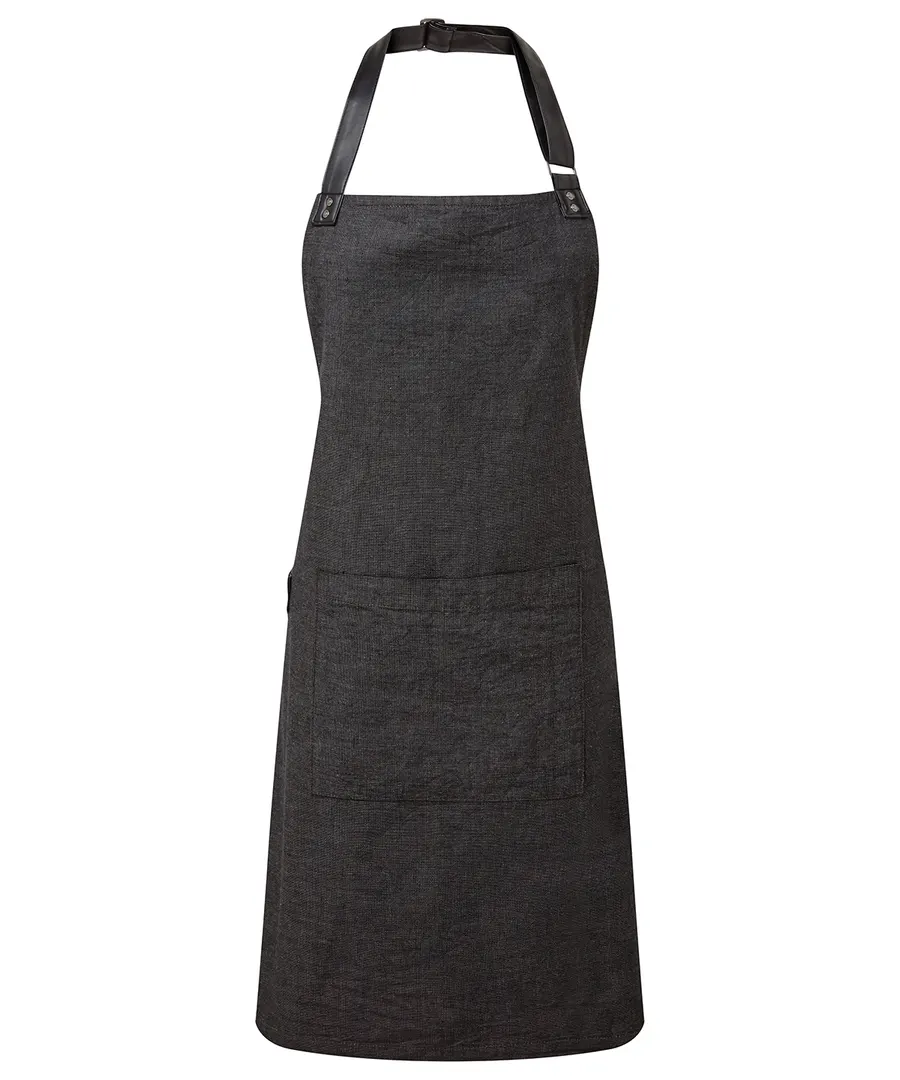Annex Oxford bib apron – Black