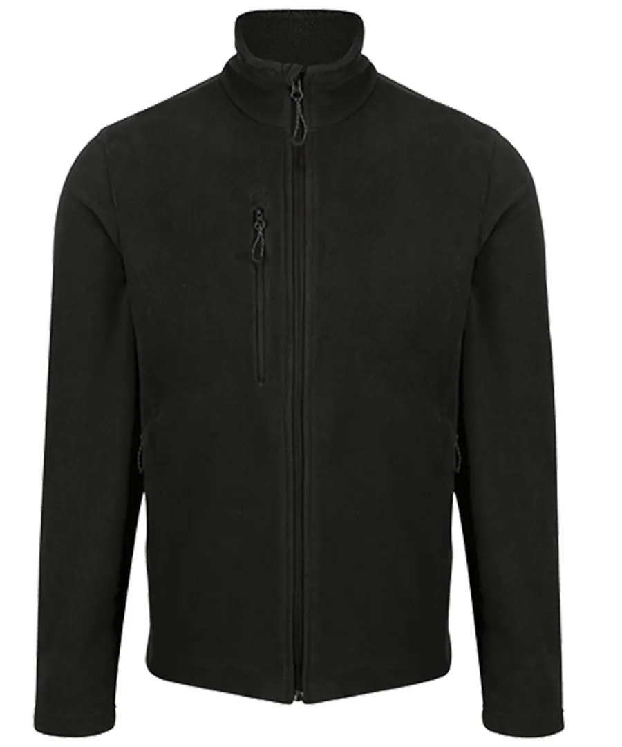 Honestly Made recycled full-zip fleece – Black