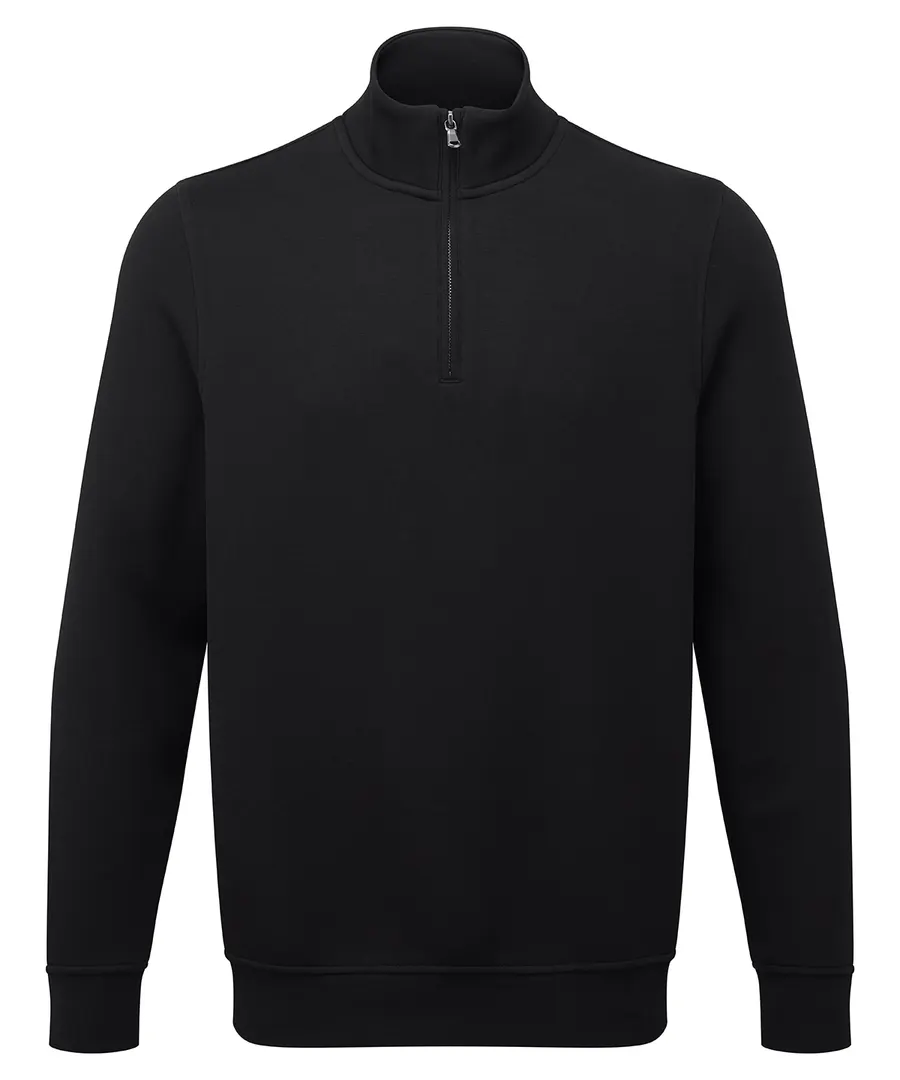 Men’s ¼-zip premium sweatshirt – Black