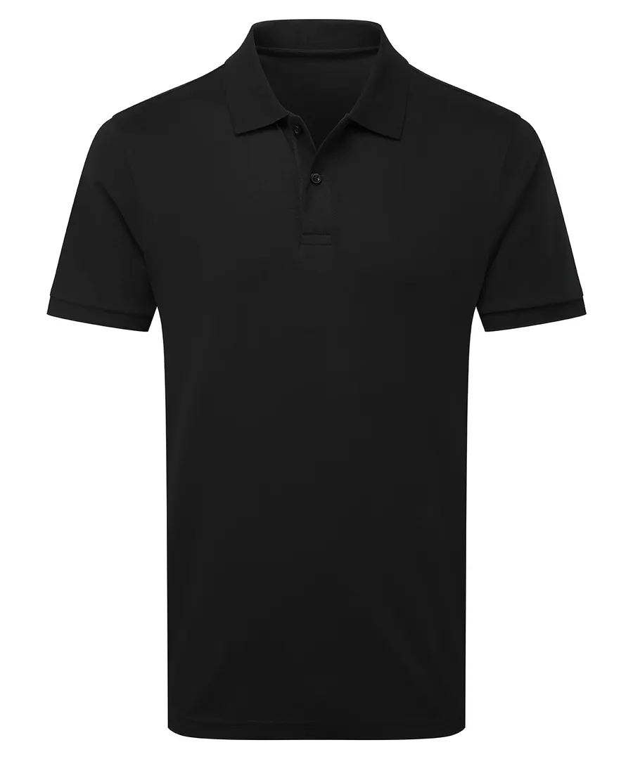Premium mercerised polo – Black