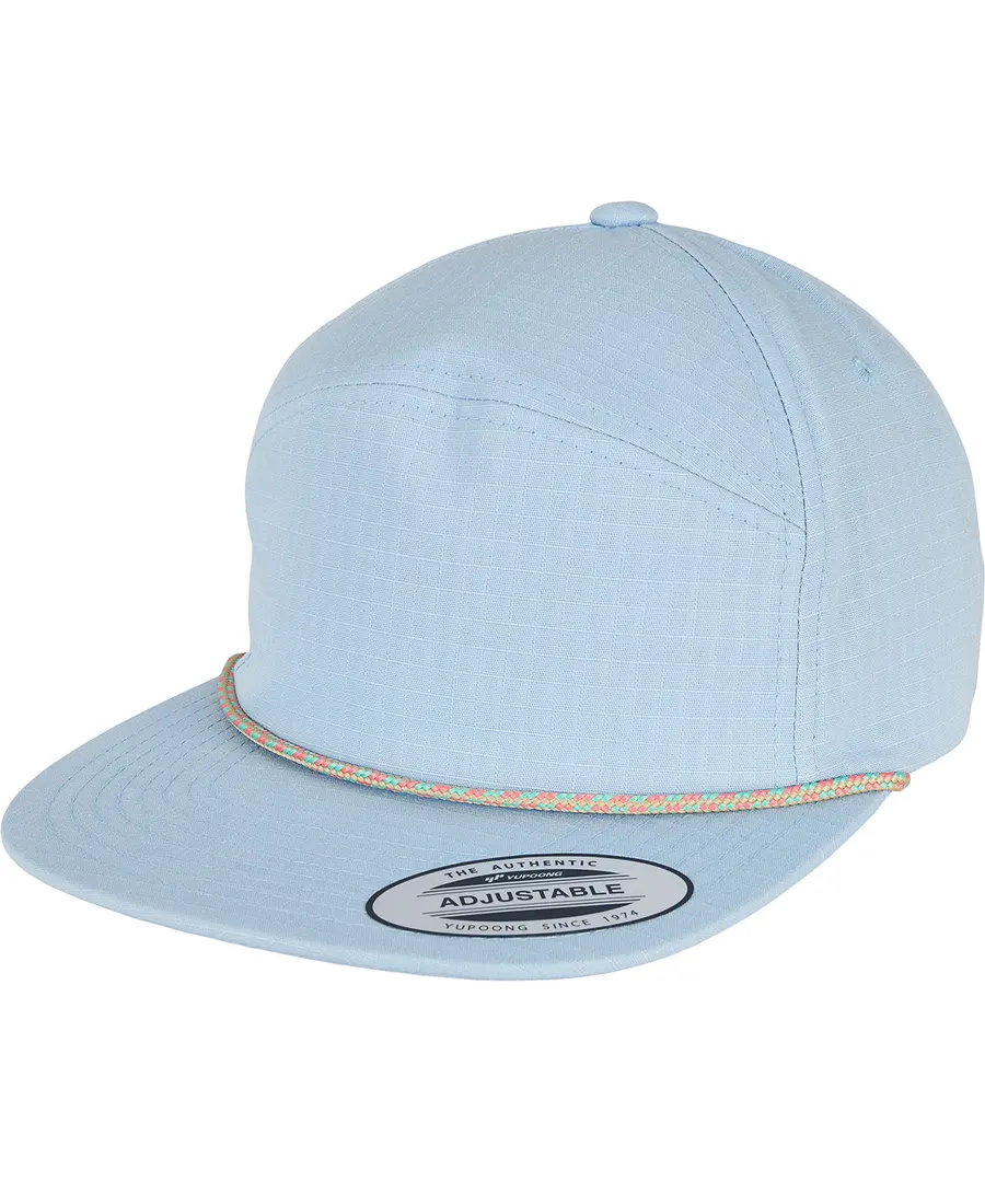Colour braid jockey cap (7005CB) – Light Blue