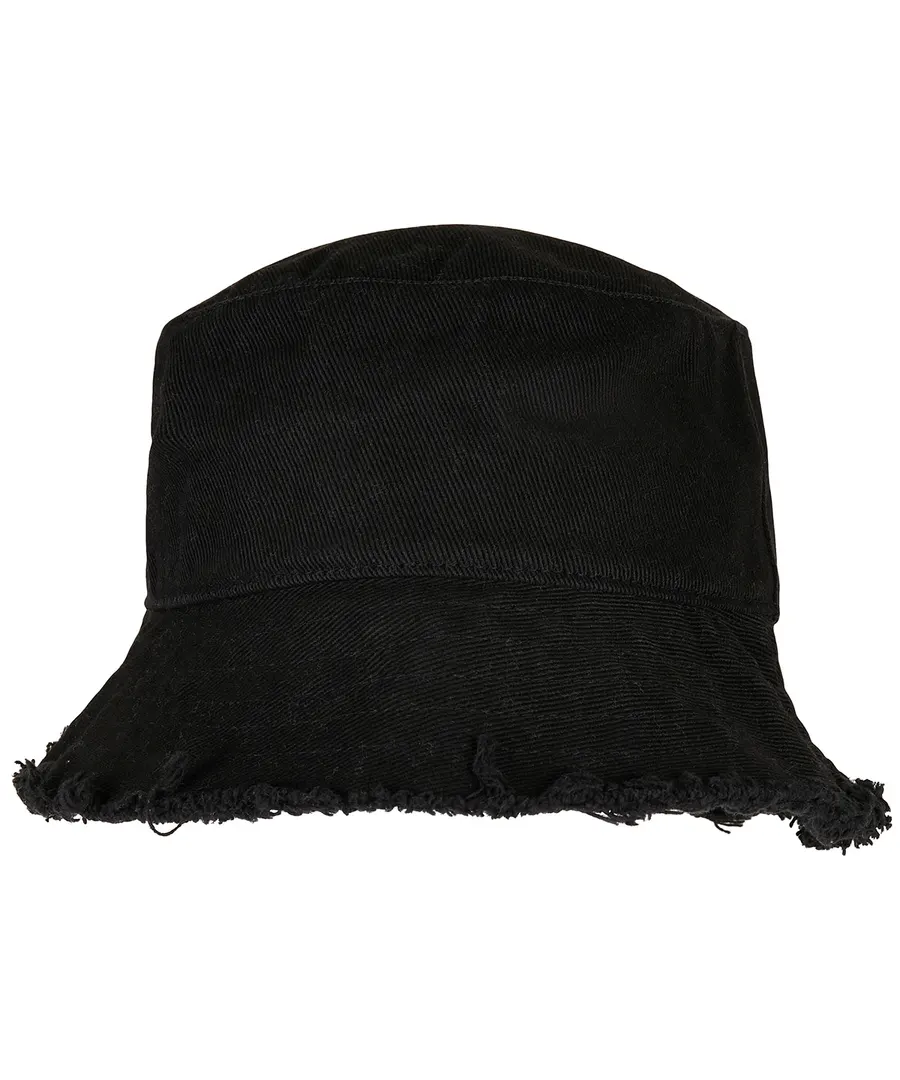 Open edge bucket hat – Black