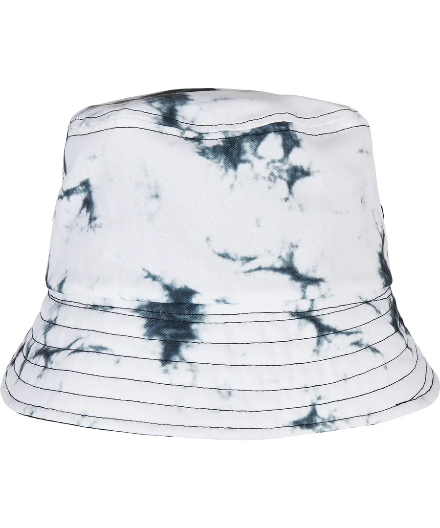 Batik dye reversible bucket hat – Black/White