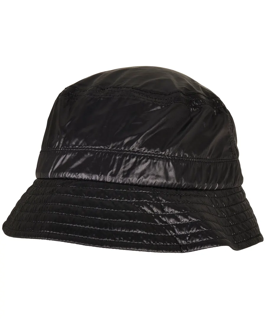 Light nylon bucket hat – Black
