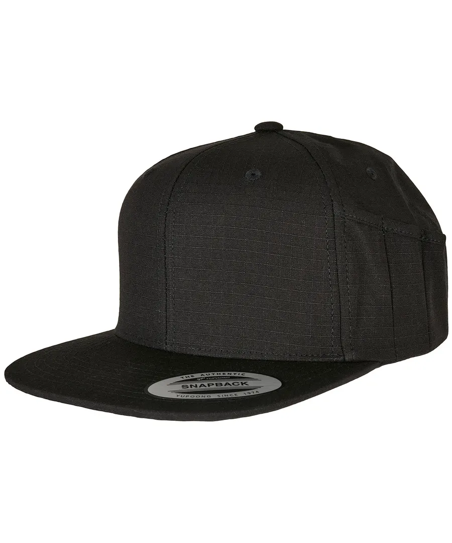 Pencil holder snapback cap – Black