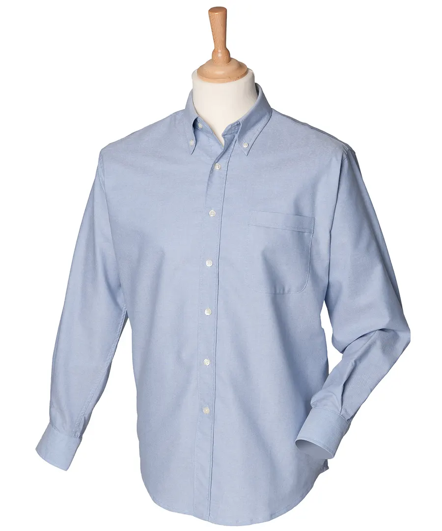 Long sleeve classic Oxford shirt – Blue