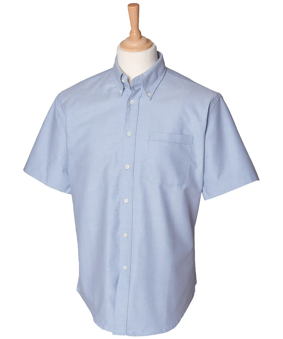 Short sleeve classic Oxford shirt – Blue
