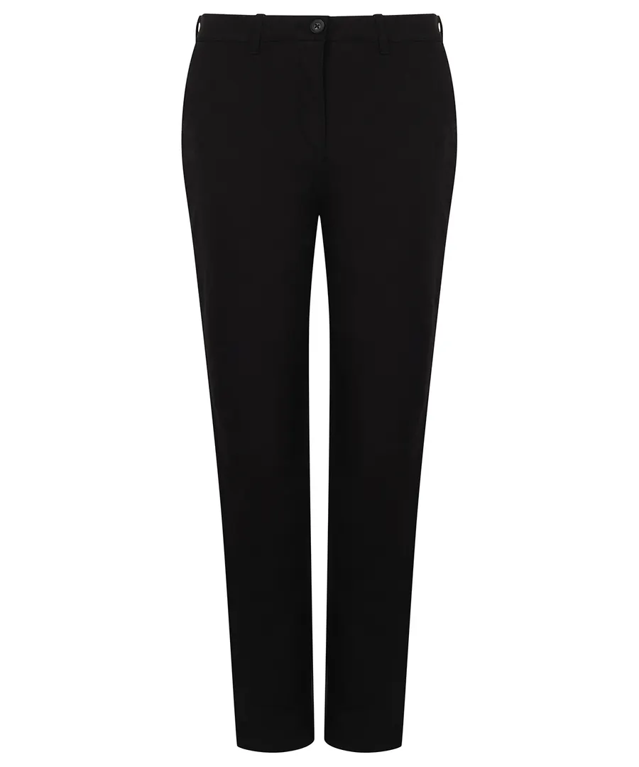 Women's stretch chinos – Black