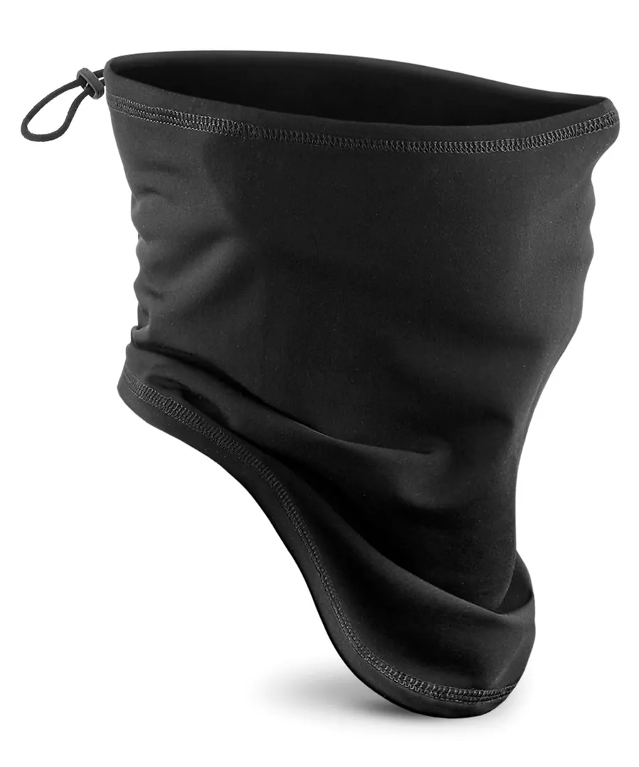 Softshell sports tech neck warmer – Black