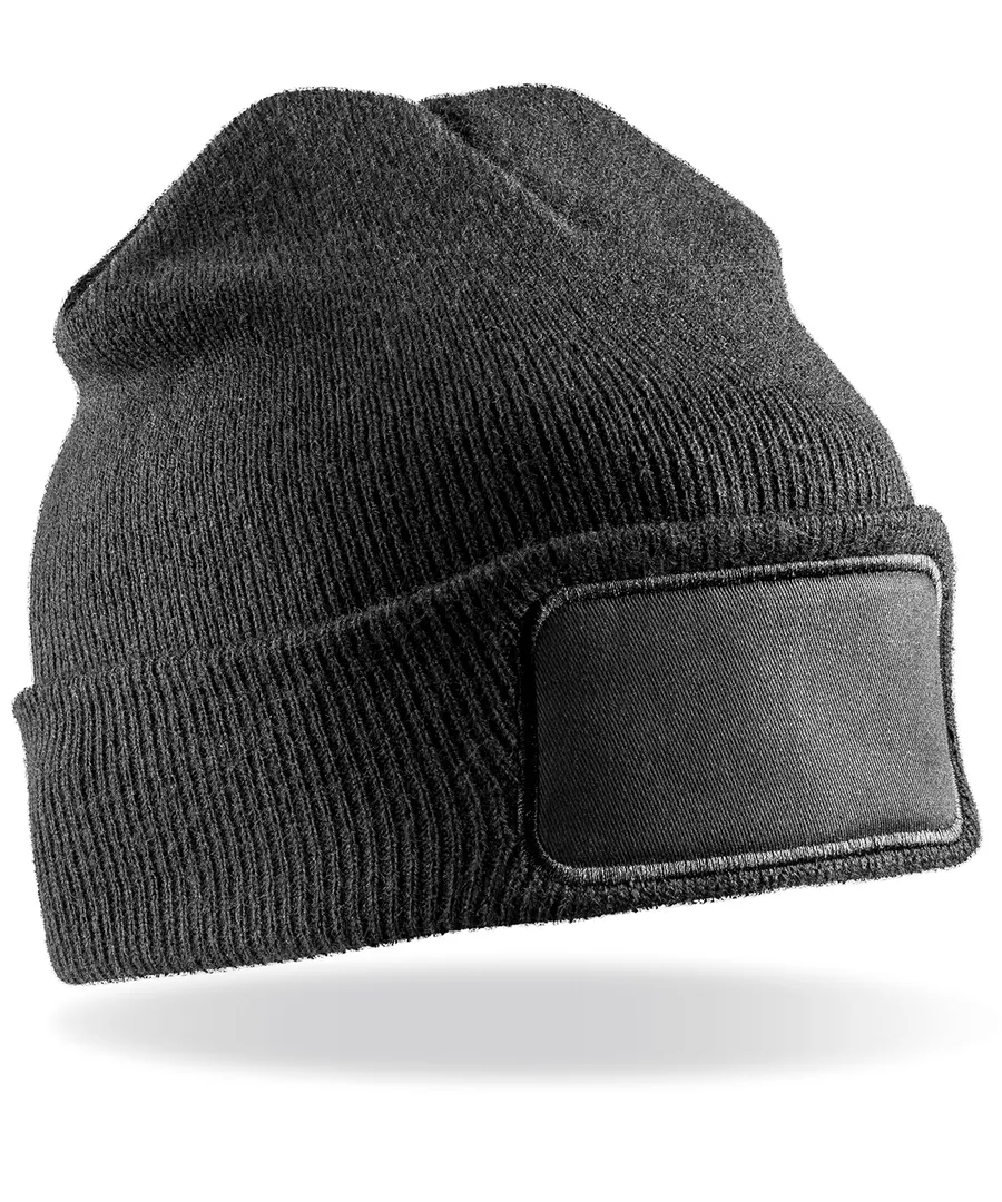 Recycled ThinsulateTM printers beanie – Black